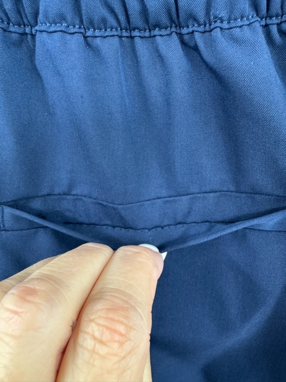 The Limited Tie Waist Jogger Pants Size 10 Blue Workwear Minimalist Chic Career - Picture 10 of 13